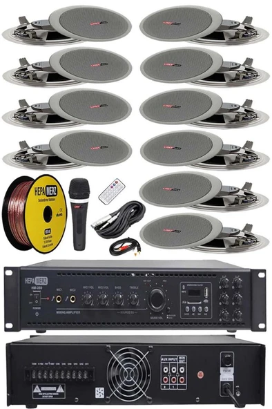 Lastvoice Maxx Paket-5 Tavan Hoparlörü ve 6 Bölgeli Anfi Ses Sistemi Paketi (Full Set) ürün görseli