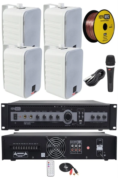 Lastvoice High Voice Paket-1 Bölgeli Anfi ve Duvar Hoparlör Ses Anons Sistemi Seti ürün görseli