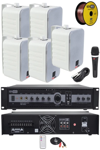 Lastvoice High Voice Paket-2 Bölgeli Anfi ve Duvar Hoparlör Ses Anons Sistemi Seti ürün görseli