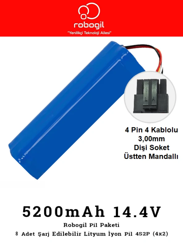 Pil5038C06S Dreame D9 5200mAh Uyumlu Batarya Robot Süpürge Pili