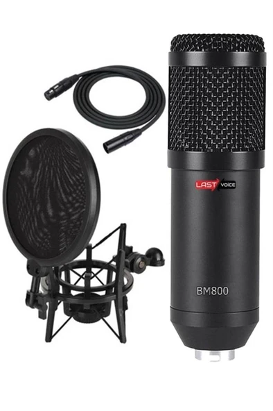 Lastvoice BM800 Mikrofon + Sh-101 Shock Mount Pop Filtre Seti ürün görseli 1