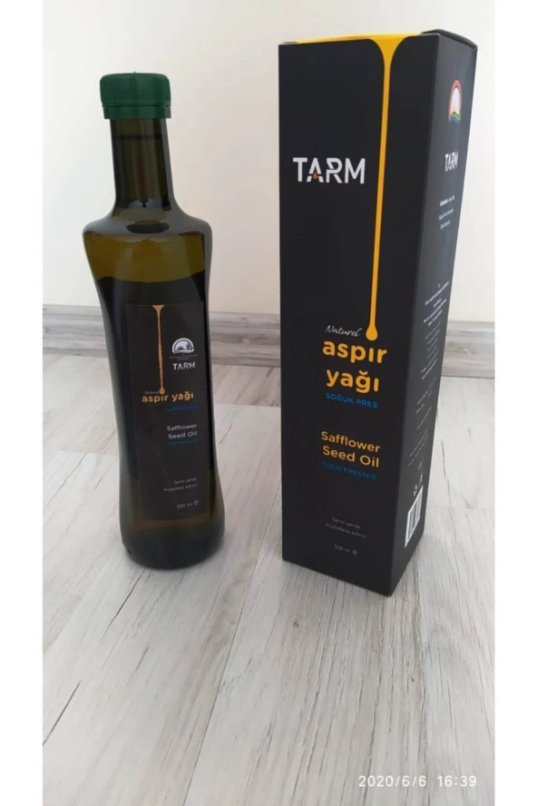 TARIM KREDİ Aspir Yağı 500 ml Soğuk Sıkım Safflower Seed Oil