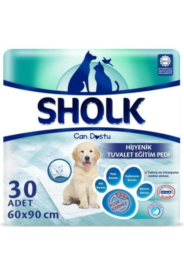 SHOLK Köpek Eğitim Pedi 90x60cm 30lu Paket