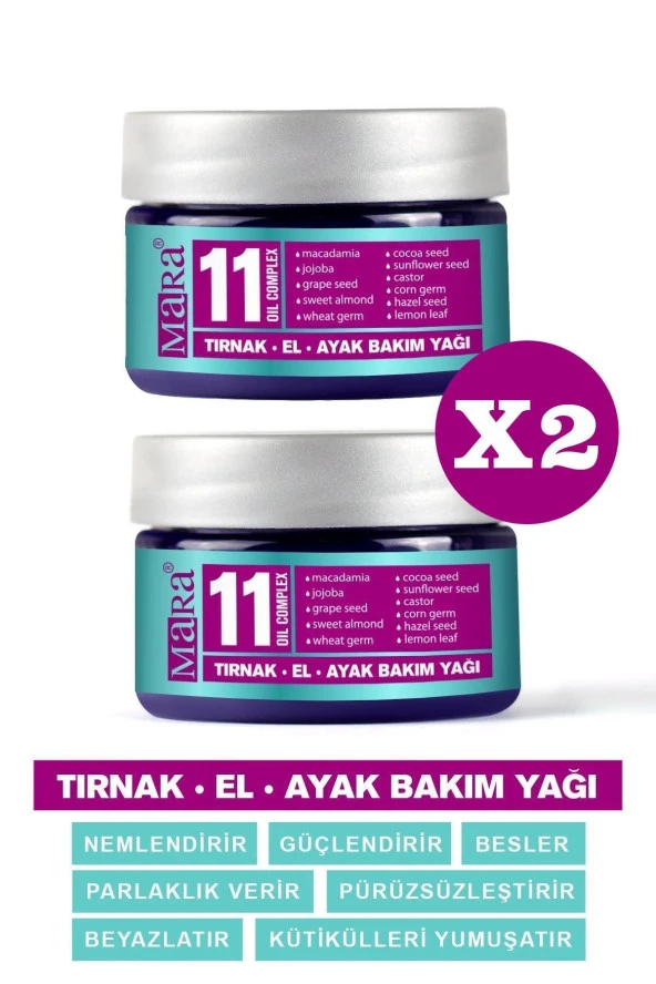 MARA 11 Oil Complex Tırnak El Ayak Bakım Yağı 40 ml 2 Adet