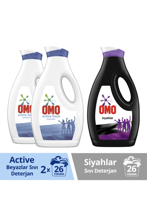 OMO Sıvı Deterjan Active Fresh 1690 Ml 2 Black 1690 ml 1