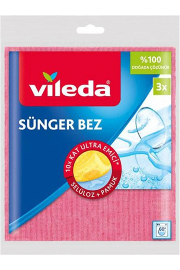 VİLEDA Sünger Bez 2 + 1 (2 Paket)