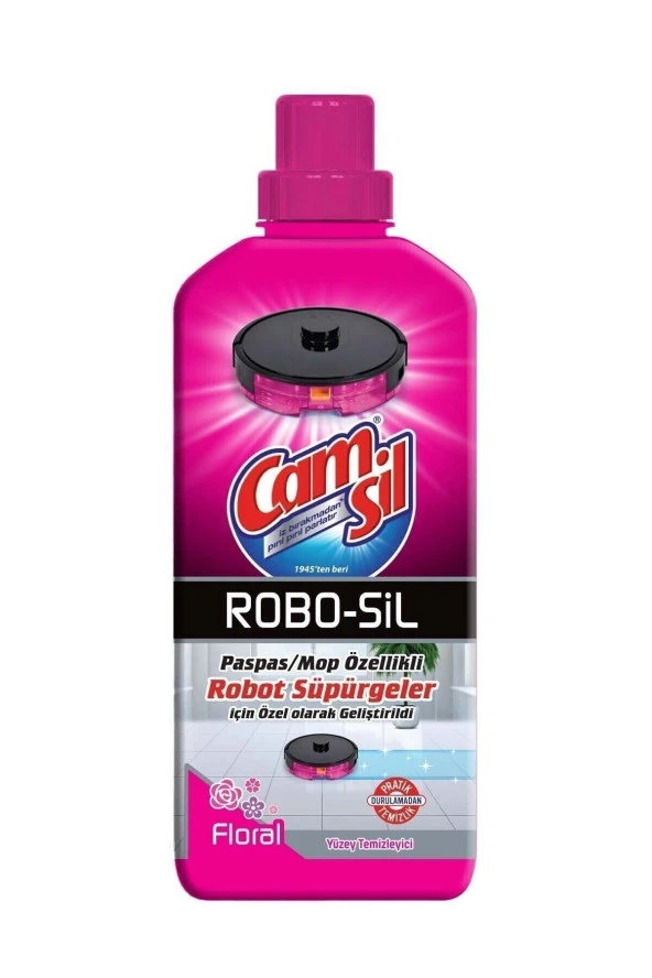CAMSİL Robot Süpürge Deterjanı Robo-sil Yüzey Temizleyici Floral 900 ml