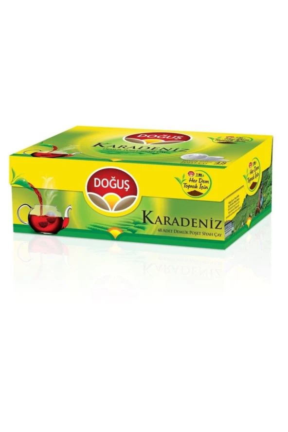 DOĞUŞ Karadeniz Demlik Poşet Çay 48x3.2 Gram Bergamot Aromalı