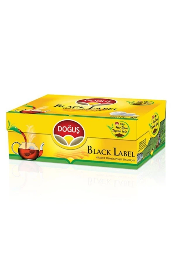 DOĞUŞ Black Label Demlik Poşet Çay 48 x 3.2 gram 2 Paket