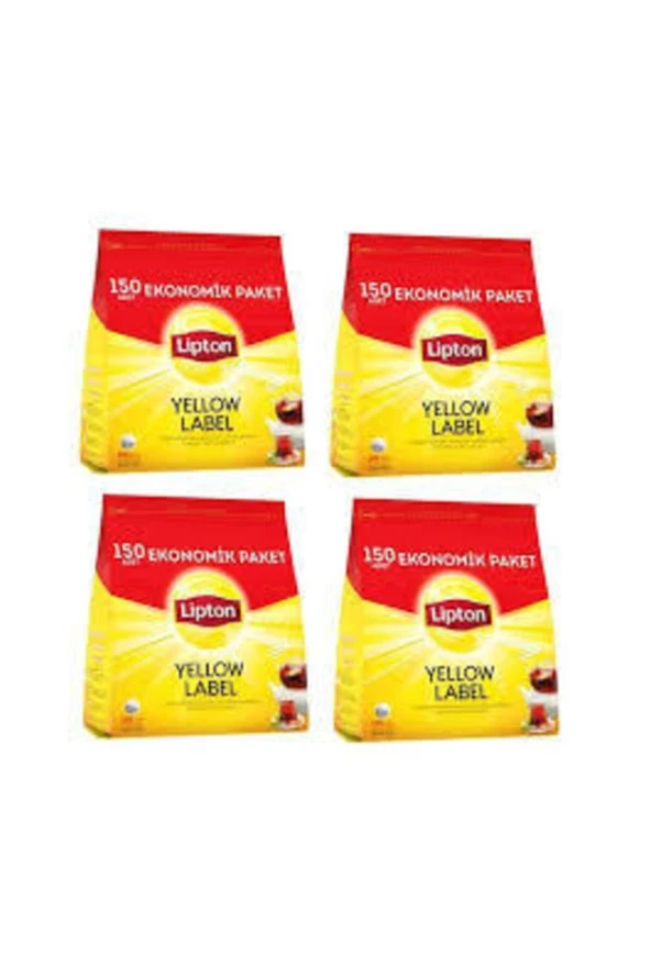 LİPTON Yellow Label Demlik Poşet Çay 150 li 4 Paket
