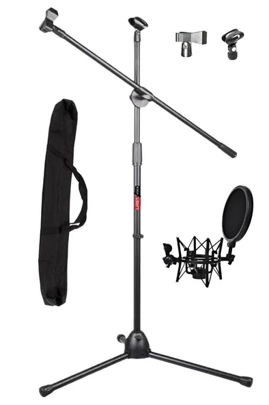 Lastvoice Ms06-SH101CS Mikrofon Standı + Filtreli Shock Mount Seti Çantalı ürün görseli 1