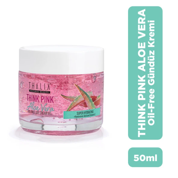 Thalia Pink Aloe Vera Özlü Kırışıklık & Nemlendirmeye Yardımcı Yüz Bakım Jel Krem 50ml