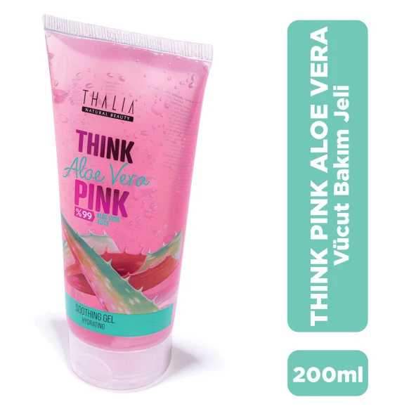Thalia %99 Pink Aloe Vera Özlü Yatıştırmaya & Rahatlatmaya Yardımcı Vücut Bakım Jeli 200ml