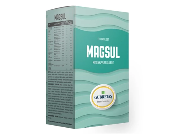 GÜBRETAŞ MAGSÜL MAGNEZYUM SÜLFAT (1 KG) ORJİNAL ÜRÜN HOLOGRAMLI PAKET