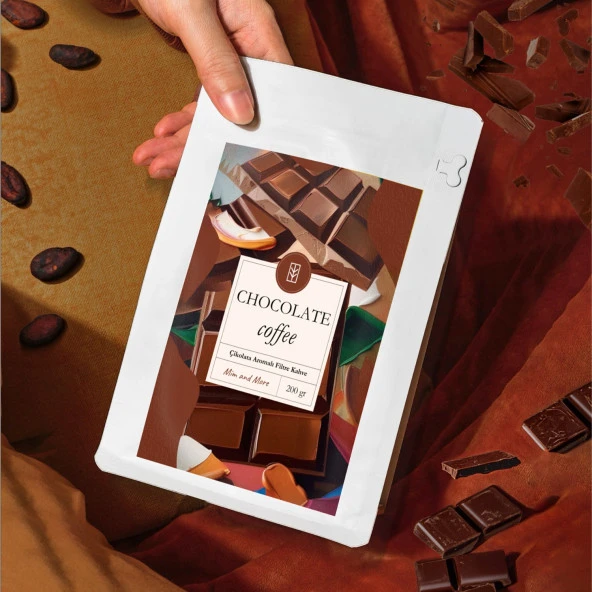 Mim and More Chocolate Coffee Çikolata Aromalı Kahve Çekirdek Kahve 200 Gr - 2