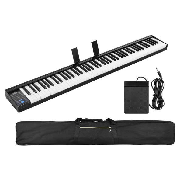 Jwin JDP-8810 88 Tuş Hassasiyetli Bluetooth + Şarjlı Piyano - Siyah