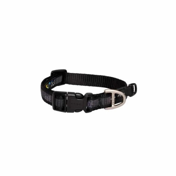 Rogz Fancy Dress Halsband M Multi Bone Black Medium