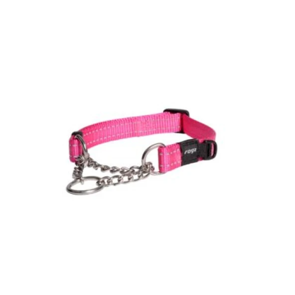 Rogz Utility Control Chain Halsband M Roze