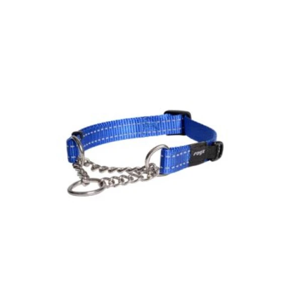 Rogz Utility Control Chain Halsband XL Blauw