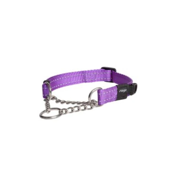 Rogz Utility Control Chain Halsband XL Paars