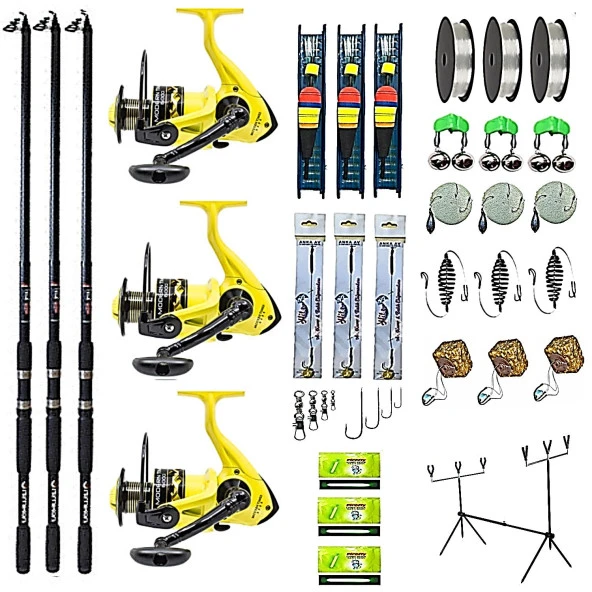 APACHE 3,90 MT MATT BLACK- NEW MODERN TİMES 6000 YELLOW 3LÜ SET