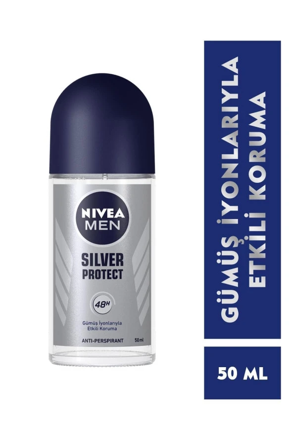 Nivea Men Erkek RollOn Deodorant Silver Protect 50