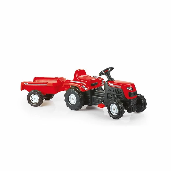 8146 OYUNCAK ROMORKLU TRAKTOR KIRMIZI