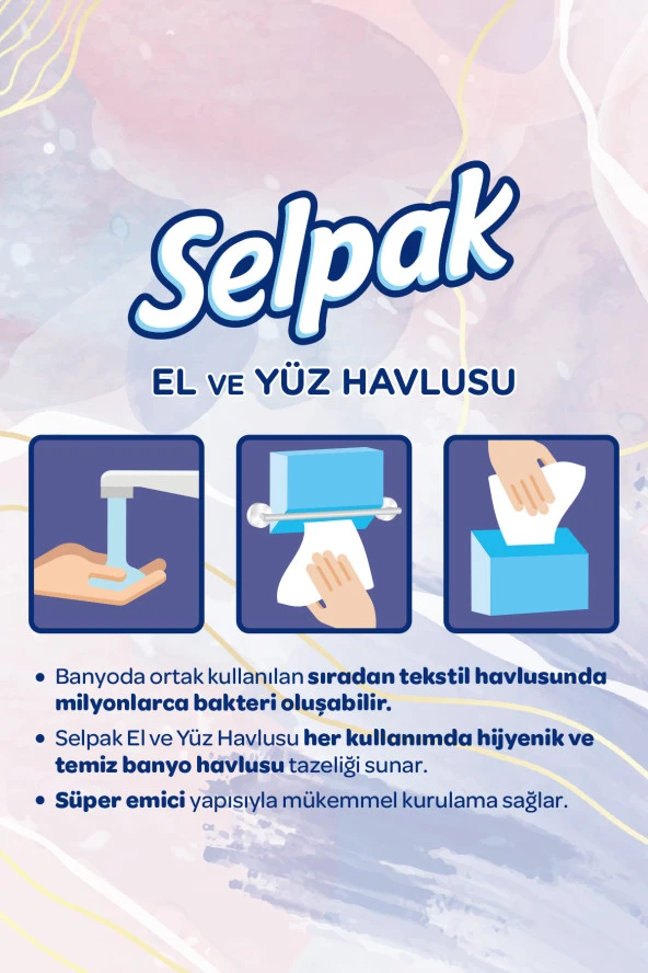 Selpak El ve Yüz Havlusu 80 Yaprak - 7