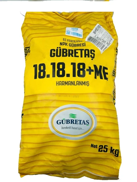 GÜBRETAŞ 18.18.18 + ME (25 KG) DAMLAMA GÜBRESİ