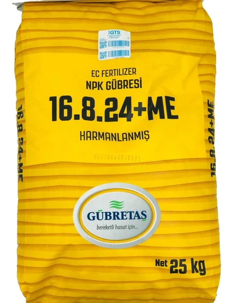 GÜBRETAŞ 16.8.24+ME  (25 KG) DAMLAMA GÜBRESİ