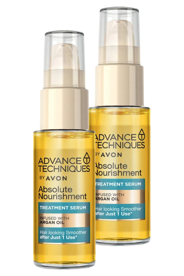 Avon Advance Techniques Argan Yağı Içeren Besleyici Saç Serumu 30 Ml. Ikili Set