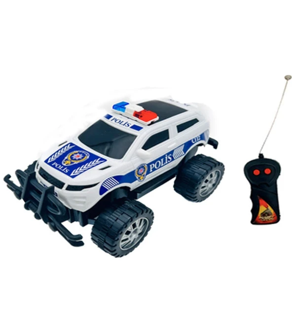 Uzaktan Kumandalı Süper Hızlı Off-Road  Kahraman Polis Jeep 1:24 (İleri -Geri Hareketli)