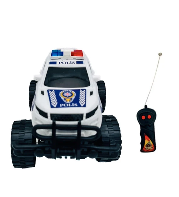 Uzaktan Kumandalı Süper Hızlı Off-Road  Kahraman Polis Jeep 1:24 (İleri -Geri Hareketli) - 2