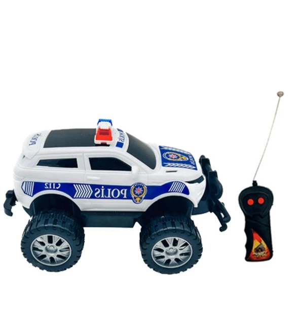Uzaktan Kumandalı Süper Hızlı Off-Road  Kahraman Polis Jeep 1:24 (İleri -Geri Hareketli) - 3