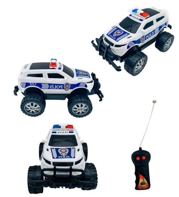 Uzaktan Kumandalı Süper Hızlı Off-Road  Kahraman Polis Jeep 1:24 (İleri -Geri Hareketli) - 4