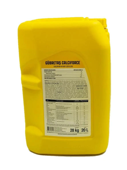 GÜBRETAŞ CALCİFORCE (20 LT) KALSİYUM NTRAT - 2