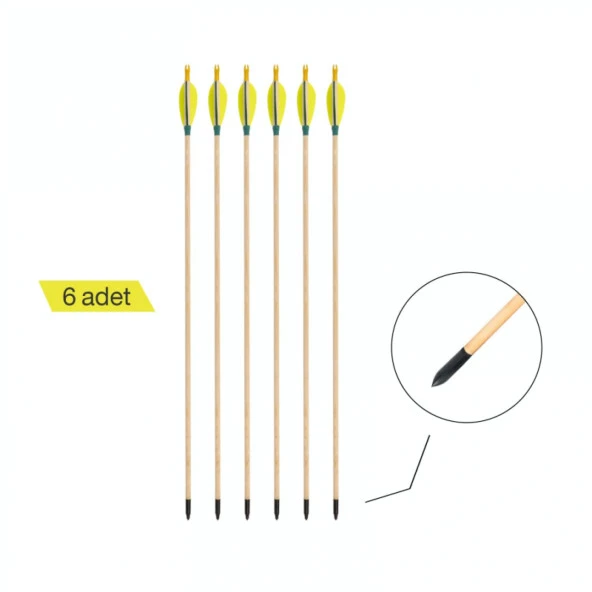 Ottoman Ahşap Ok 516 Unspined PK-6