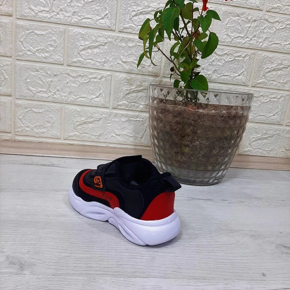 M.P. One 3229 Siyah Cırtlı Işıklı Erkek Çocuk Bebe Spor - 5