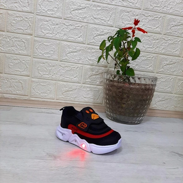 M.P. One 3229 Siyah Cırtlı Işıklı Erkek Çocuk Bebe Spor - 3