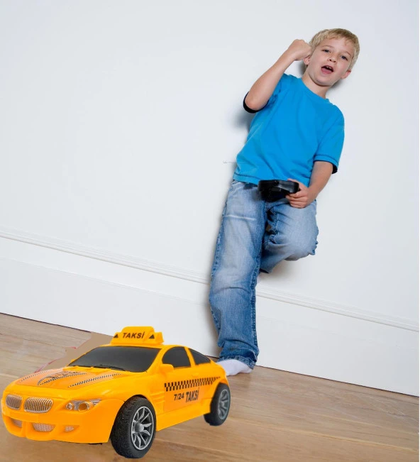 Uzaktan Kumandalı Full Fonksiyon Süper Hızlı 1:24 Ölçek,  Spor Taksi Arabası - 2