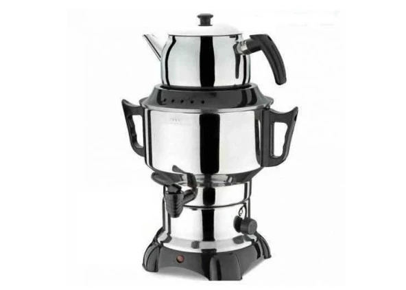 Aldente Elektirikli 4,5 Lt Çelik Semaver Çaycı Sade Desensiz