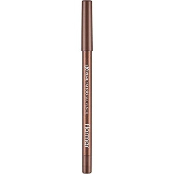 FLORMAR Extreme Tattoo Gel Pencil 01 Glitzy Brown - 3