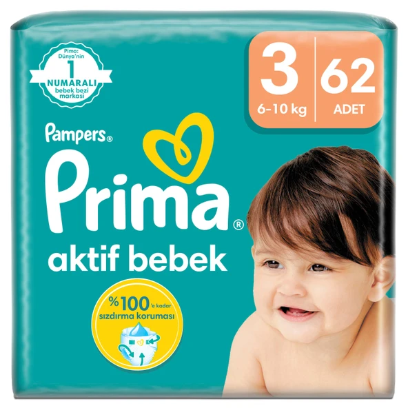 Prima Bebek Bezi Beden:3 (6-10Kg) Midi 310 Adet Mega Ekonomik Pk - Resim 2