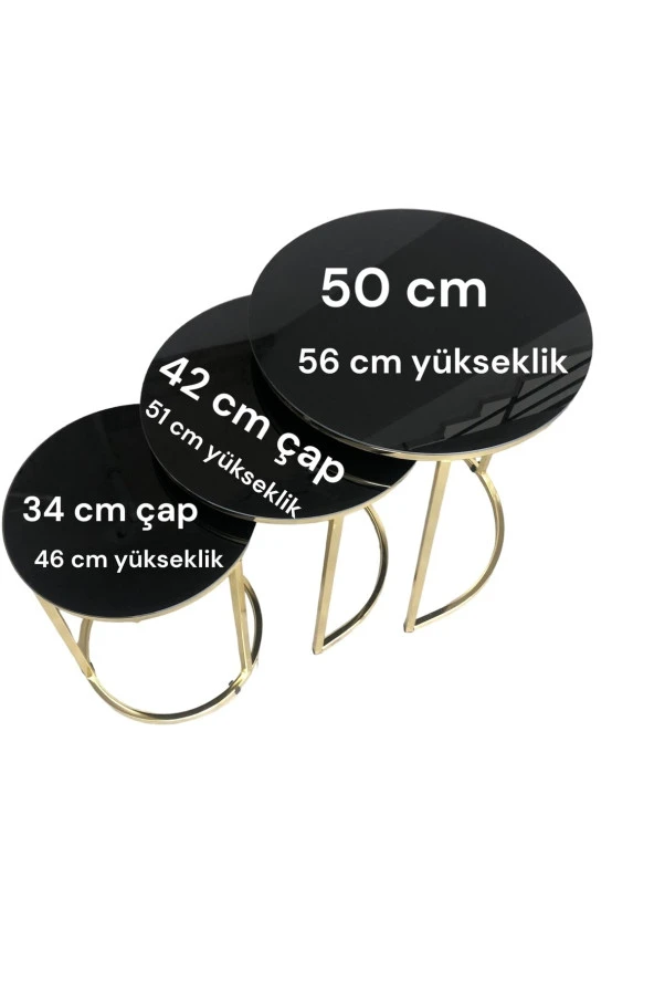 C ZİGON TEMPERLİ CAM SİYAH CAM GOLD KAPLAMA - 6