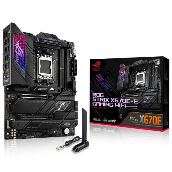ASUS ROG STRIX X670E-E Gaming WIFI AMD X670 Soket AM5 DDR5 M.2 ATX Anakart