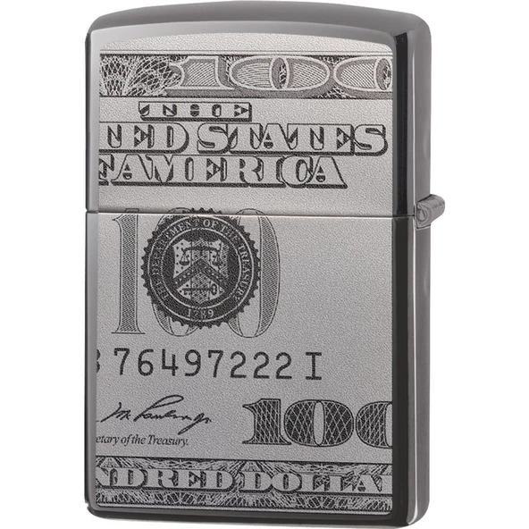Zippo Çakmak 49025 Currency Design - Resim 3