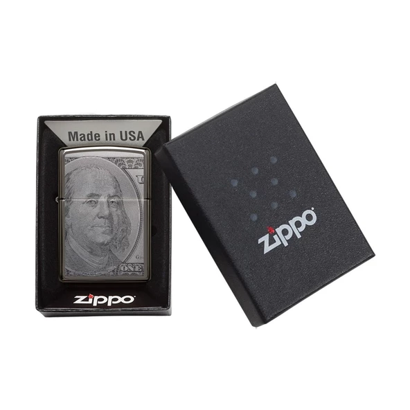 Zippo Çakmak 49025 Currency Design - Resim 5