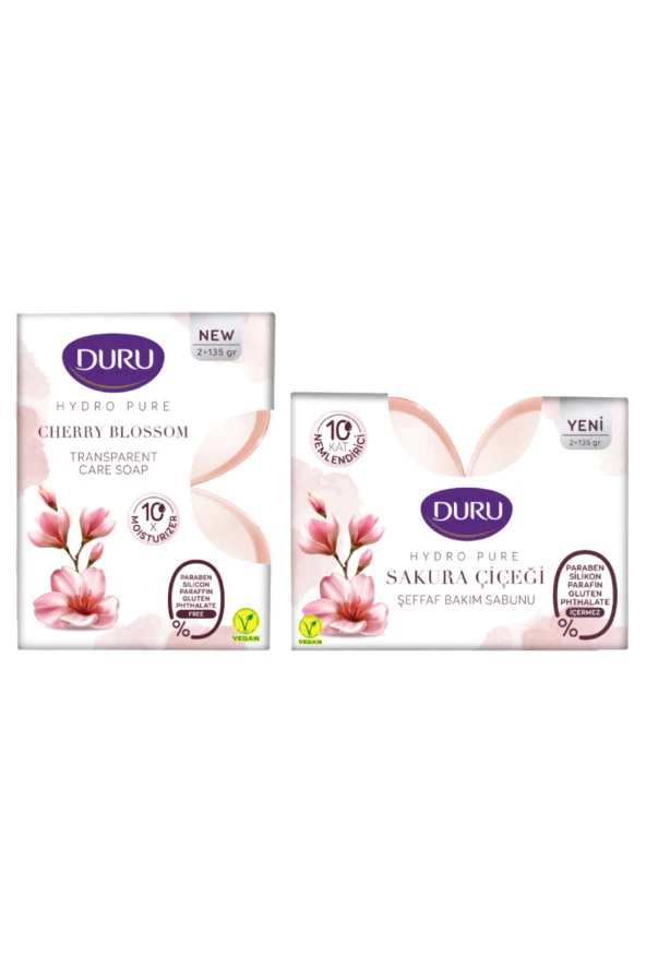 Hydro Pure Sakura Çiçeği Kalıp Sabun 2 x 135 gr