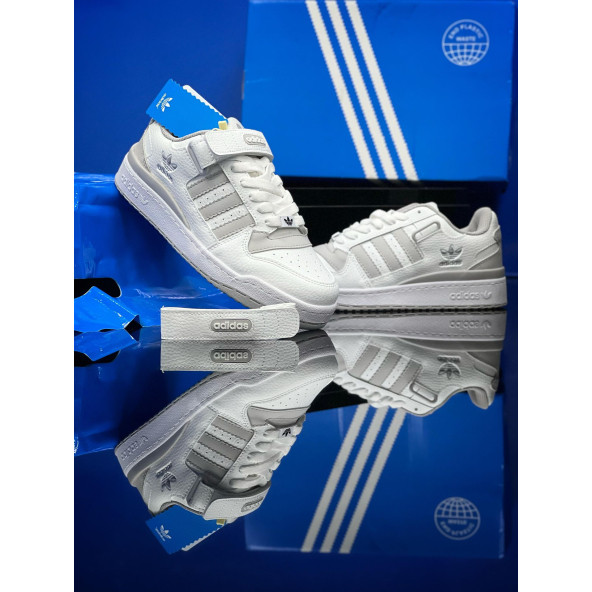 Adidas Forum Low  Beyaz Gri - 5