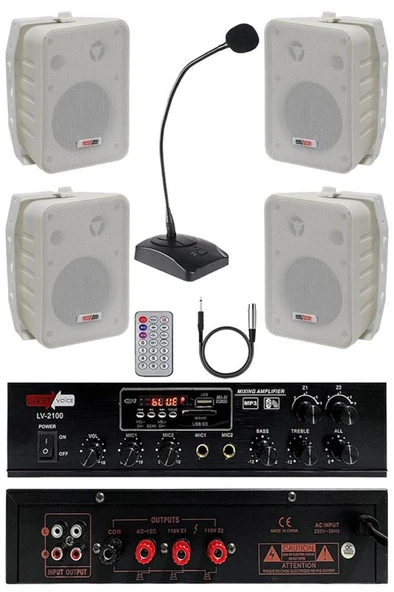 Lastvoice Large Paket-3 Hoparlör ve Anfi Anons Ses Sistemi Seti ürün görseli